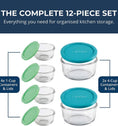 Anchor Hocking® 6pc Set w/Multi Colour Snugfit Lids