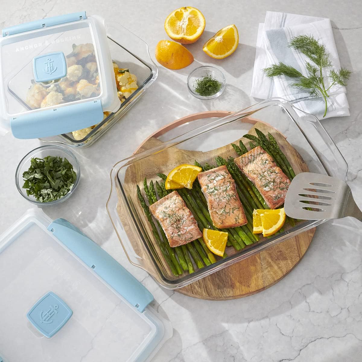 Anchor Hocking® 4pc Truelock Locking Lid Bakeware Set