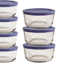 Anchor Hocking® Snugfit Storage 13 Piece Set w/Navy Lids