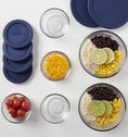 Anchor Hocking® Snugfit Storage 6 Piece Set w/Navy Lids