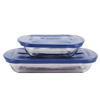 Anchor Hocking® Essentials Bakeware Bundle-Navy (2.85L + 20cm)