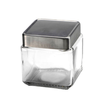 Anchor Hocking® Stackable Jar w/Brushed Aluminum Lid 950mL