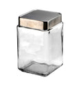 Anchor Hocking® Stackable Jar w/Brushed Aluminum Lid 1.4L