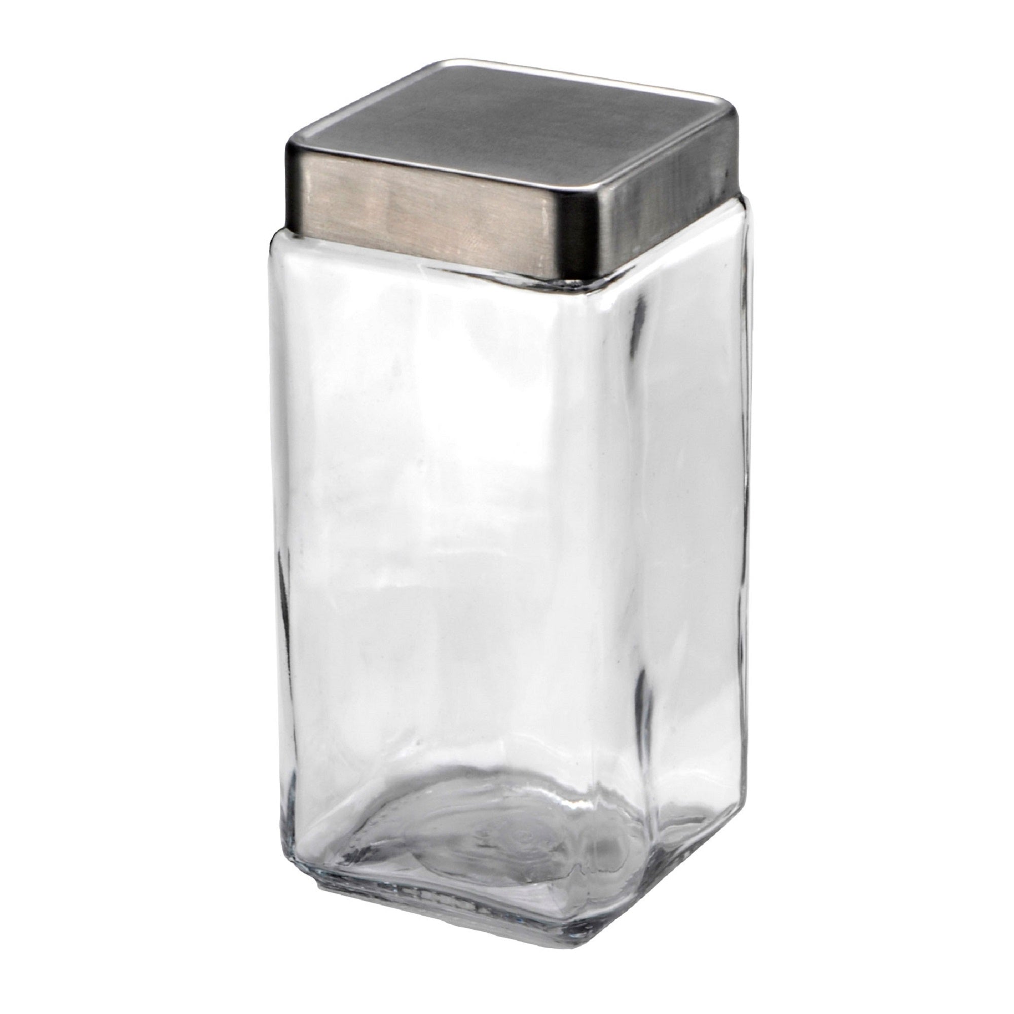 CLEARANCE Anchor Hocking® Stackable Jar w/Brushed Aluminum Lid 1.9L