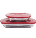 Anchor Hocking® Essentials Bakeware Bundle-Cherry (2.85L + 20cm)