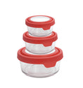 Anchor Hocking® 6 Pc Value Pack TrueSeal™ Food Storage w/Cherry Lid (2,4,7 cup)