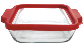 Anchor Hocking® Oven Basics 20cm Square Dish w/TrueFit Lid-Cherry