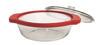 Anchor Hocking® Oven Basics 1.9L Casserole w/TrueFit Glass Lid-Cherry