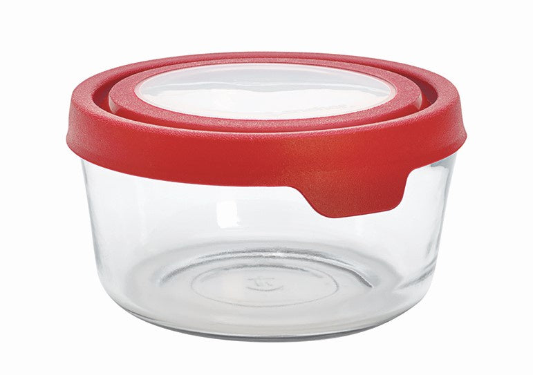 Anchor Hocking® Round TrueSeal™ Food Storage 7 cup w/Cherry Lid