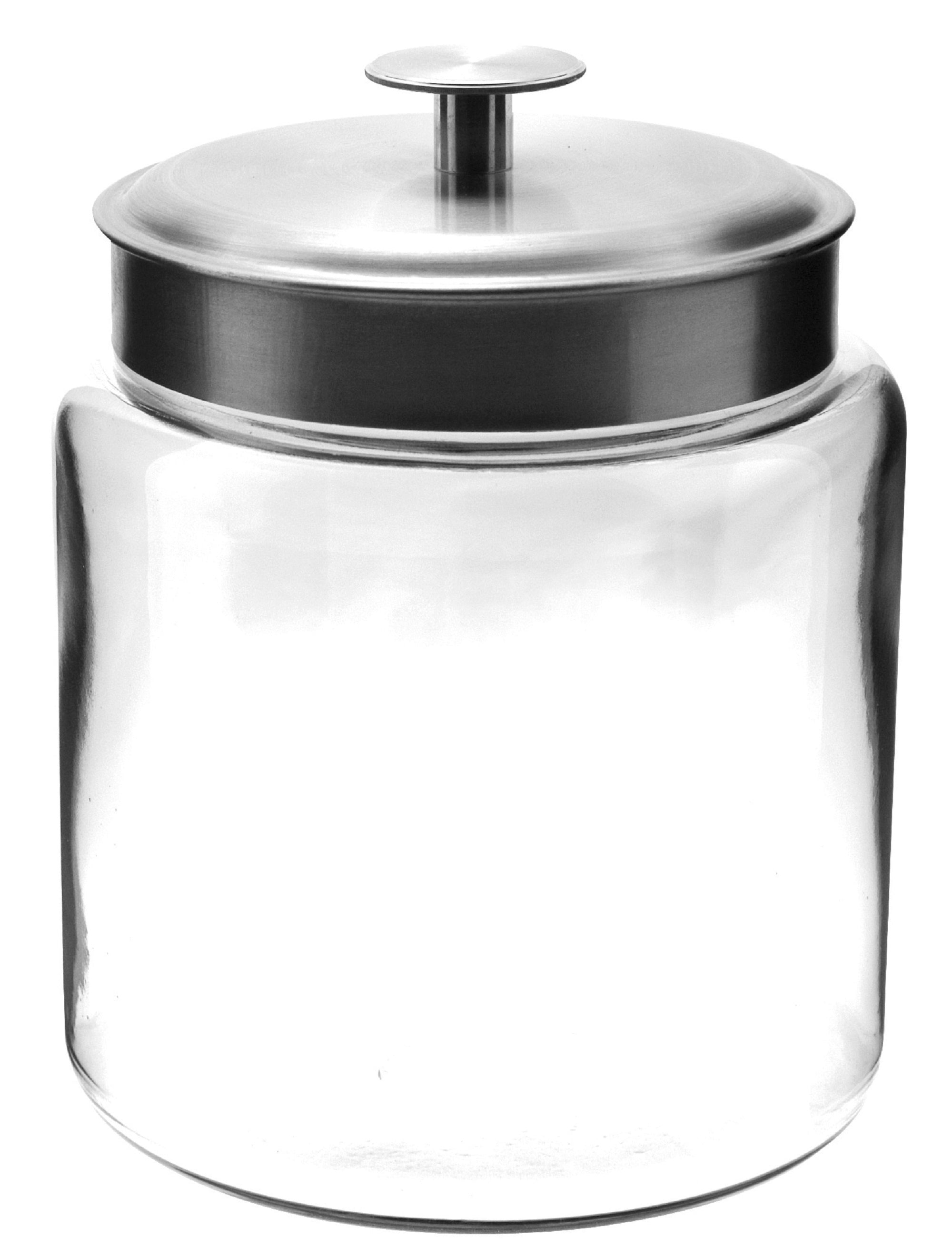 Anchor Hocking® Mini Montana Jar w/Brushed Alum. Metal Cover 2.8L