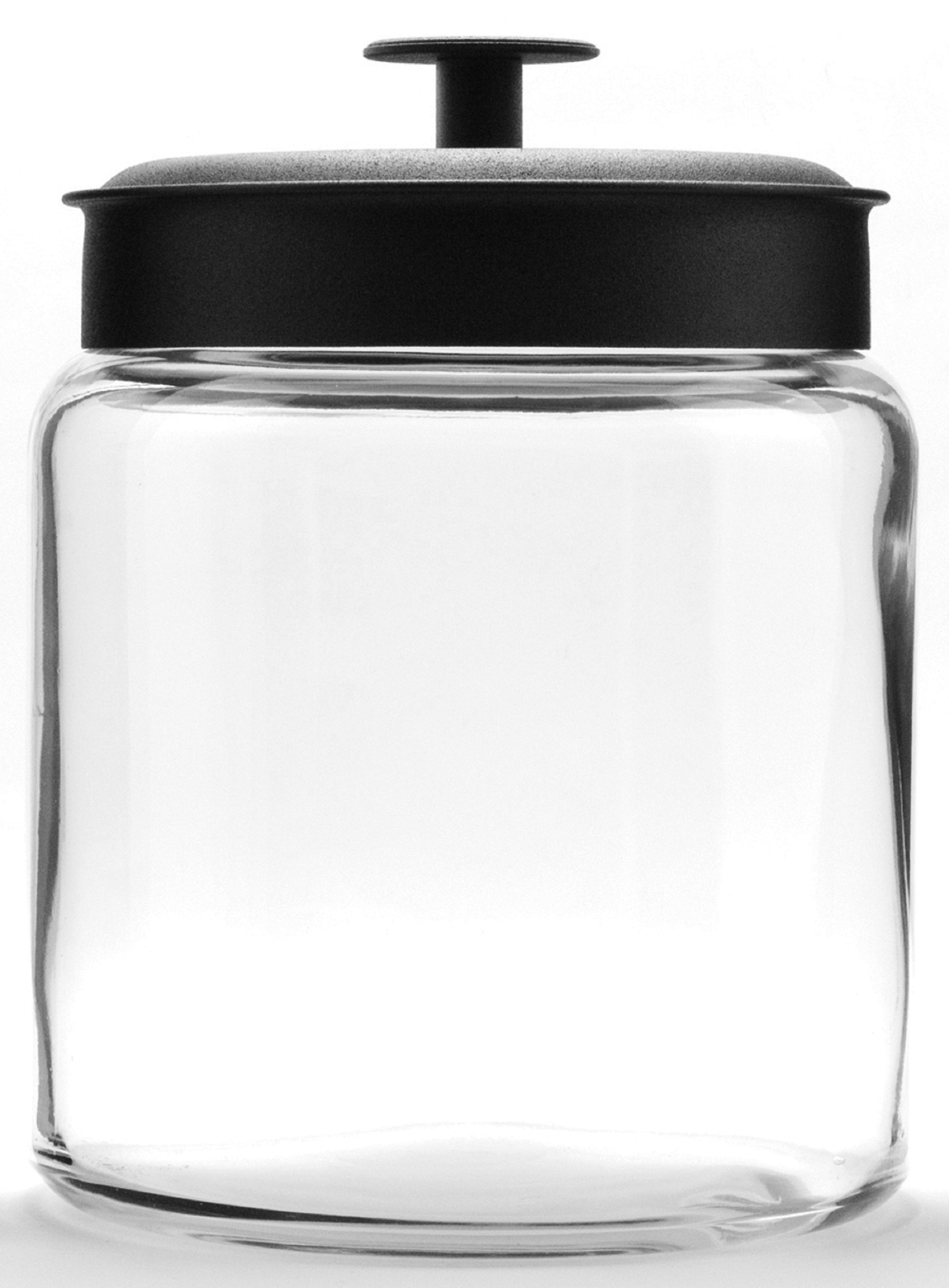 Anchor Hocking® Mini Montana Jar w/Black Metal Cover 2.8L