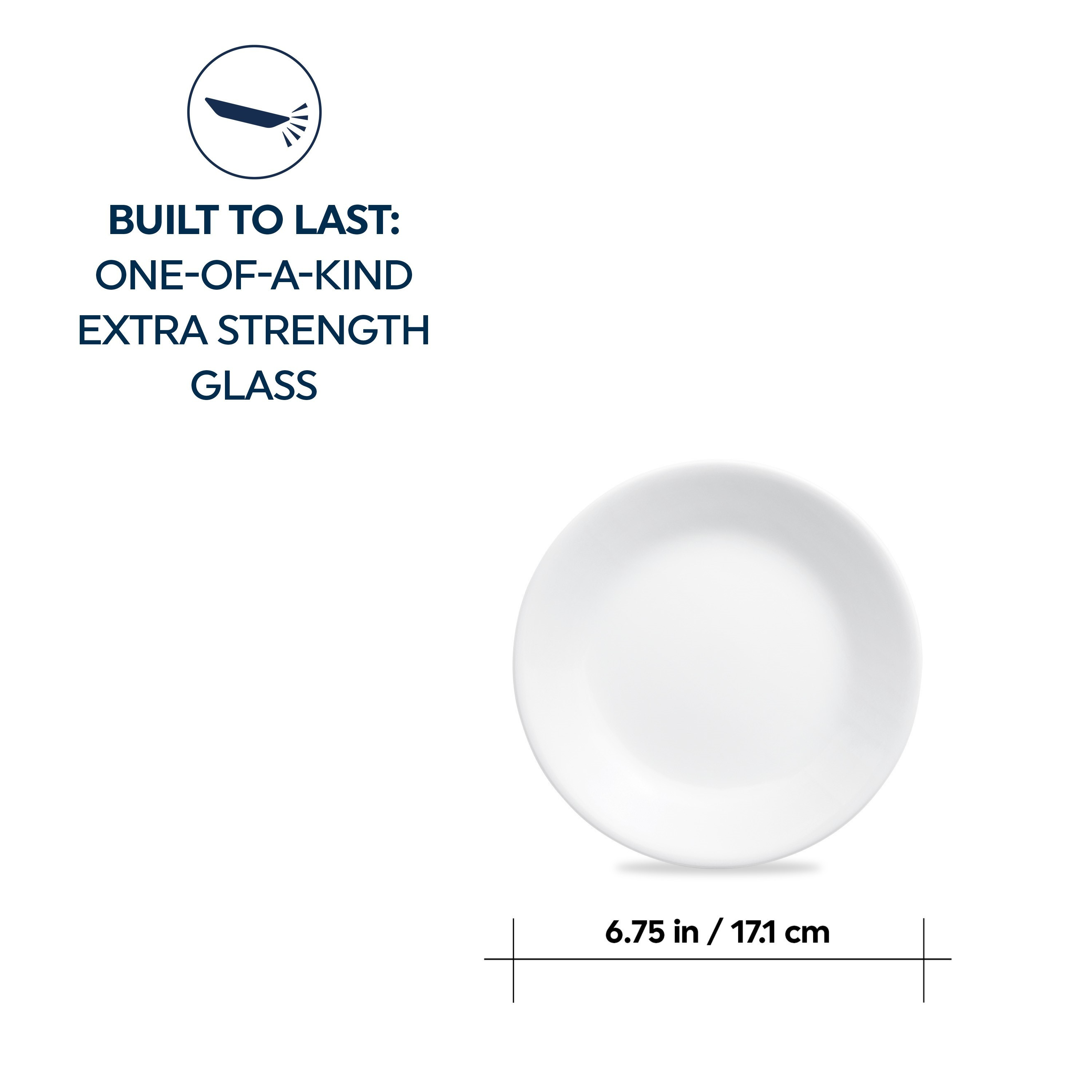 Corelle® Winter Frost White Side Plate 17cm-6 Pack-DTCM