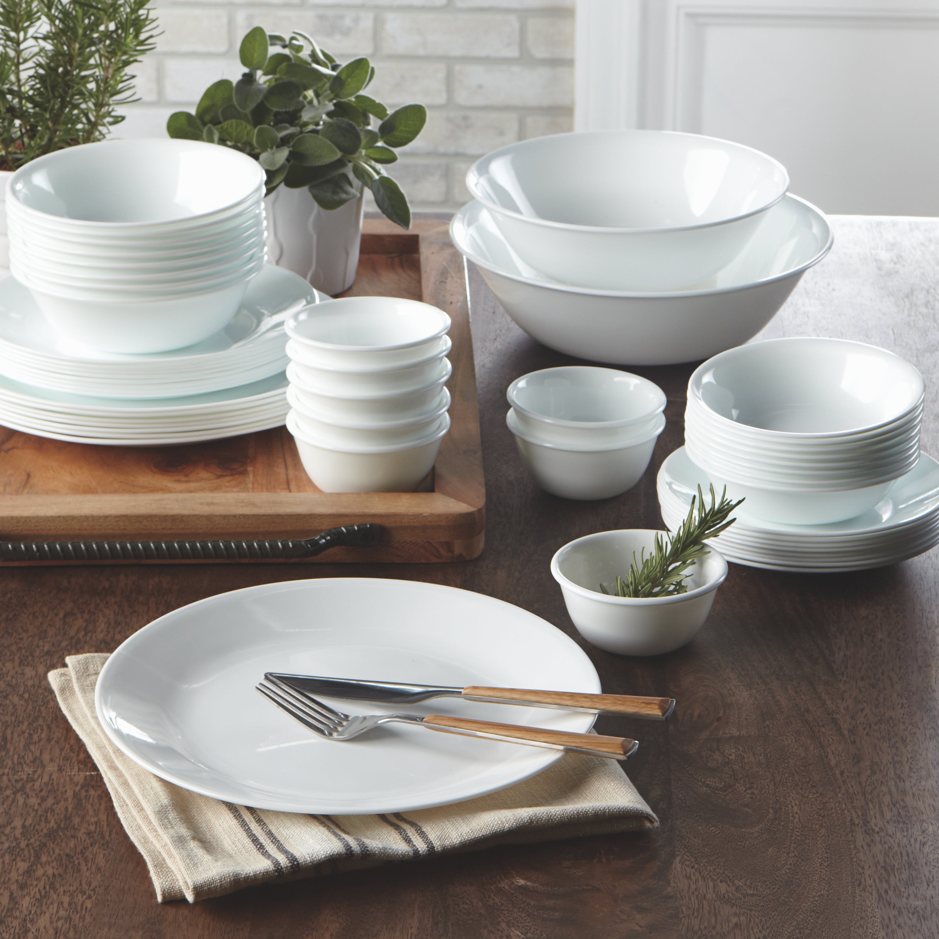 Corelle® Winter Frost White 50 Piece Dinner Set