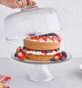 Anchor Hocking® Monaco 2 Pc Ribbed Cake Stand w/Domed Lid