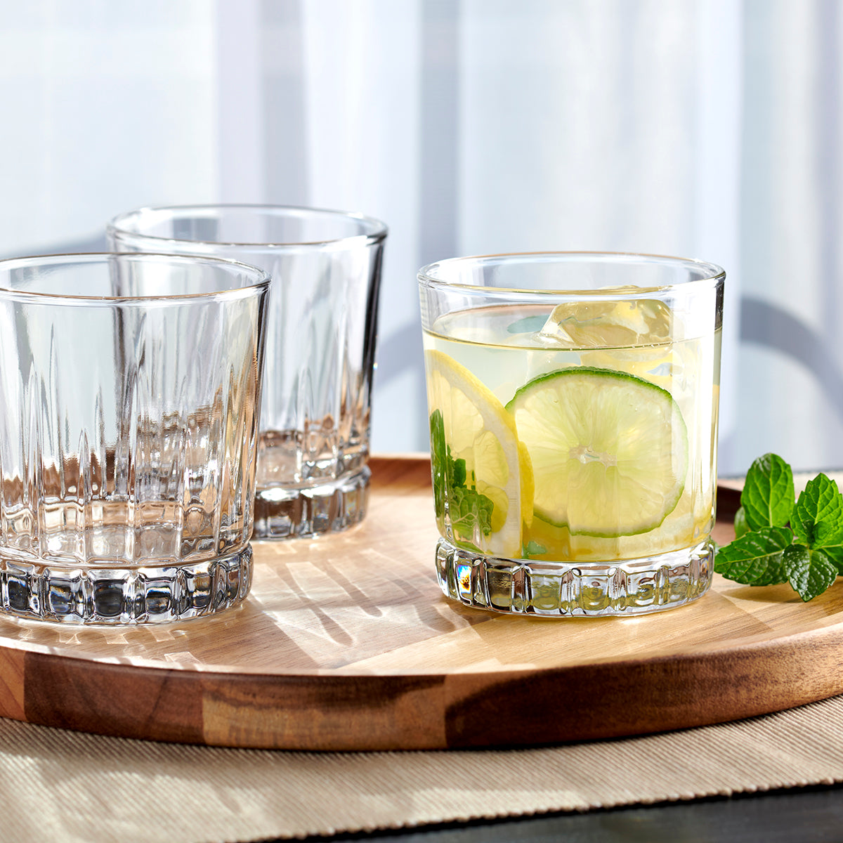 ムーンストーン　シャーベットグラス 4個セットAnchor Hocking CLEARANCE Anchor Hocking® Anniston Rocks Glass-4 Pack (296mL