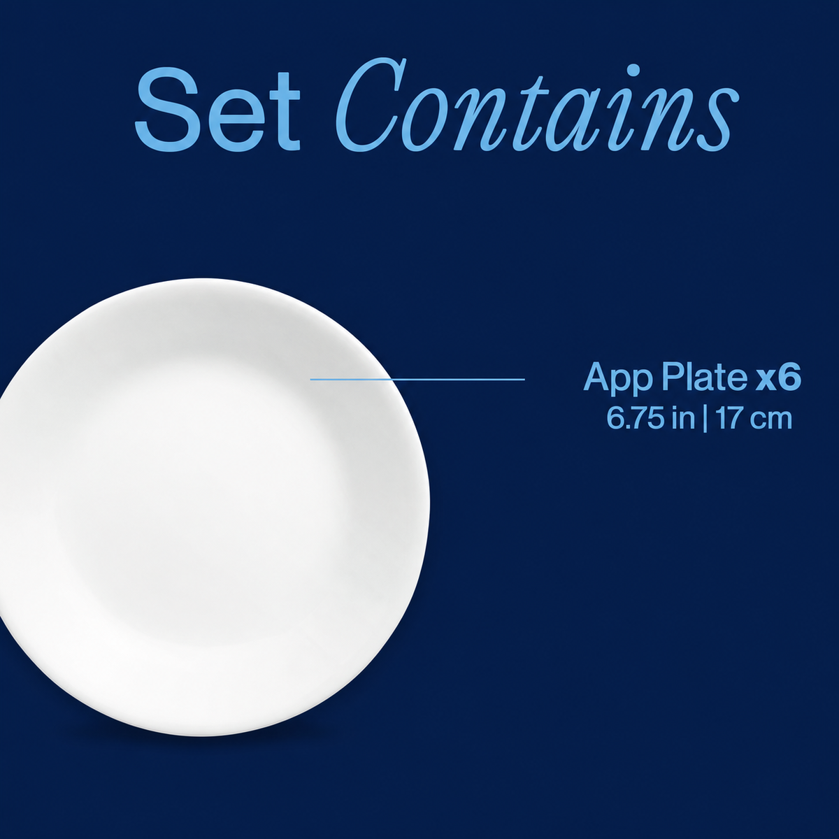 Corelle® Winter Frost White Side Plate 17cm-6 Pack-DTCM