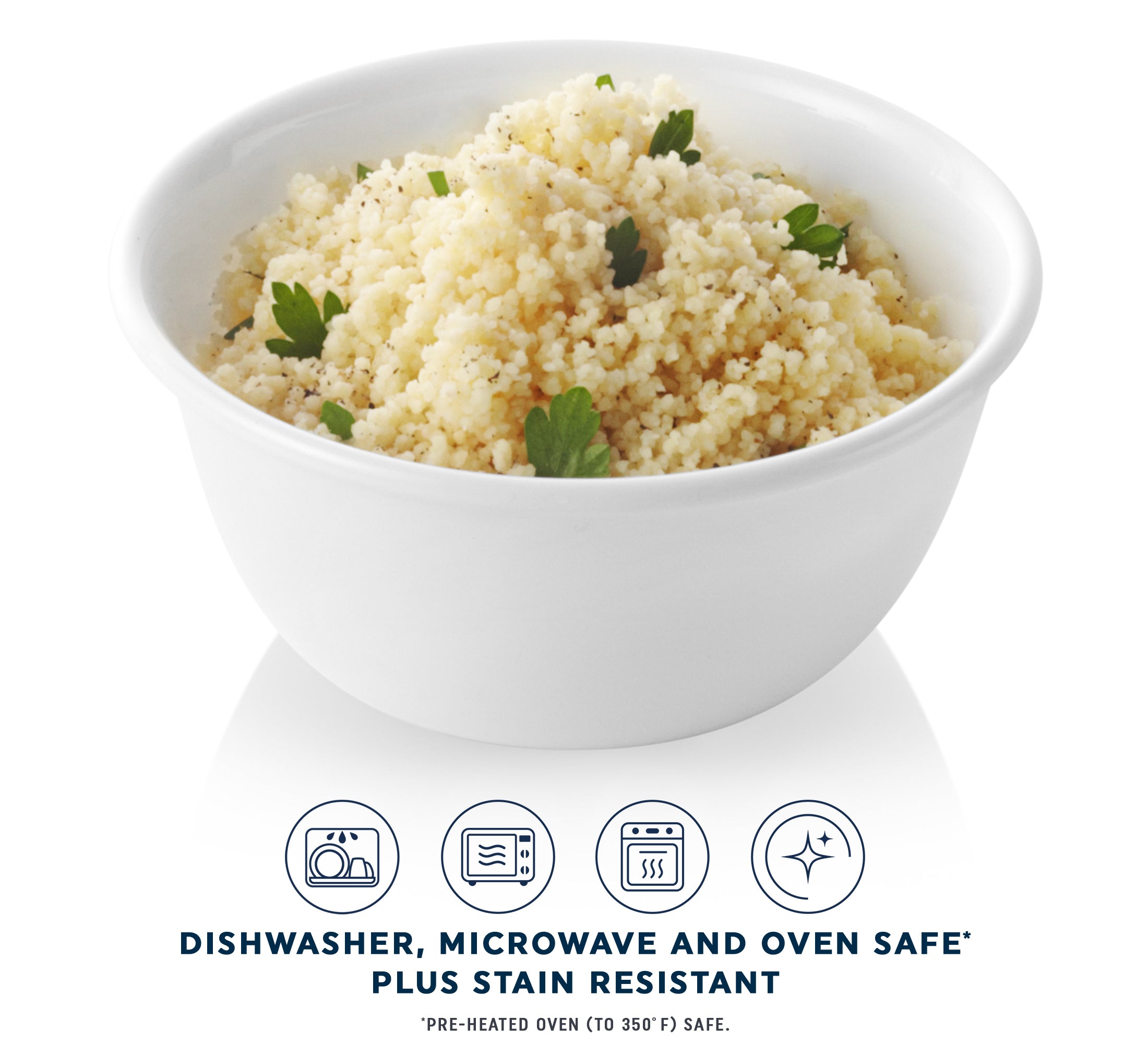 Corelle® Winter Frost White Rice Bowl 354mL-4 Pack-DTCM