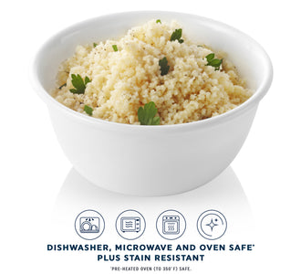 Corelle® Winter Frost White Rice Bowl 354mL-4 Pack-DTCM