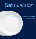 Corelle® Winter Frost White Dinner Plate 26cm-8 Pack