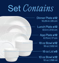 Corelle® Winter Frost White 66 Piece Dinner Set