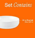 Corelle® Winter Frost White Versa Meal Bowl 887mL-4 Pack-DTCM
