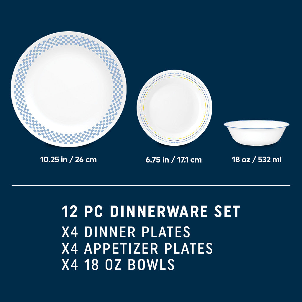 Corelle® Amelia 12 Piece Dinner Set