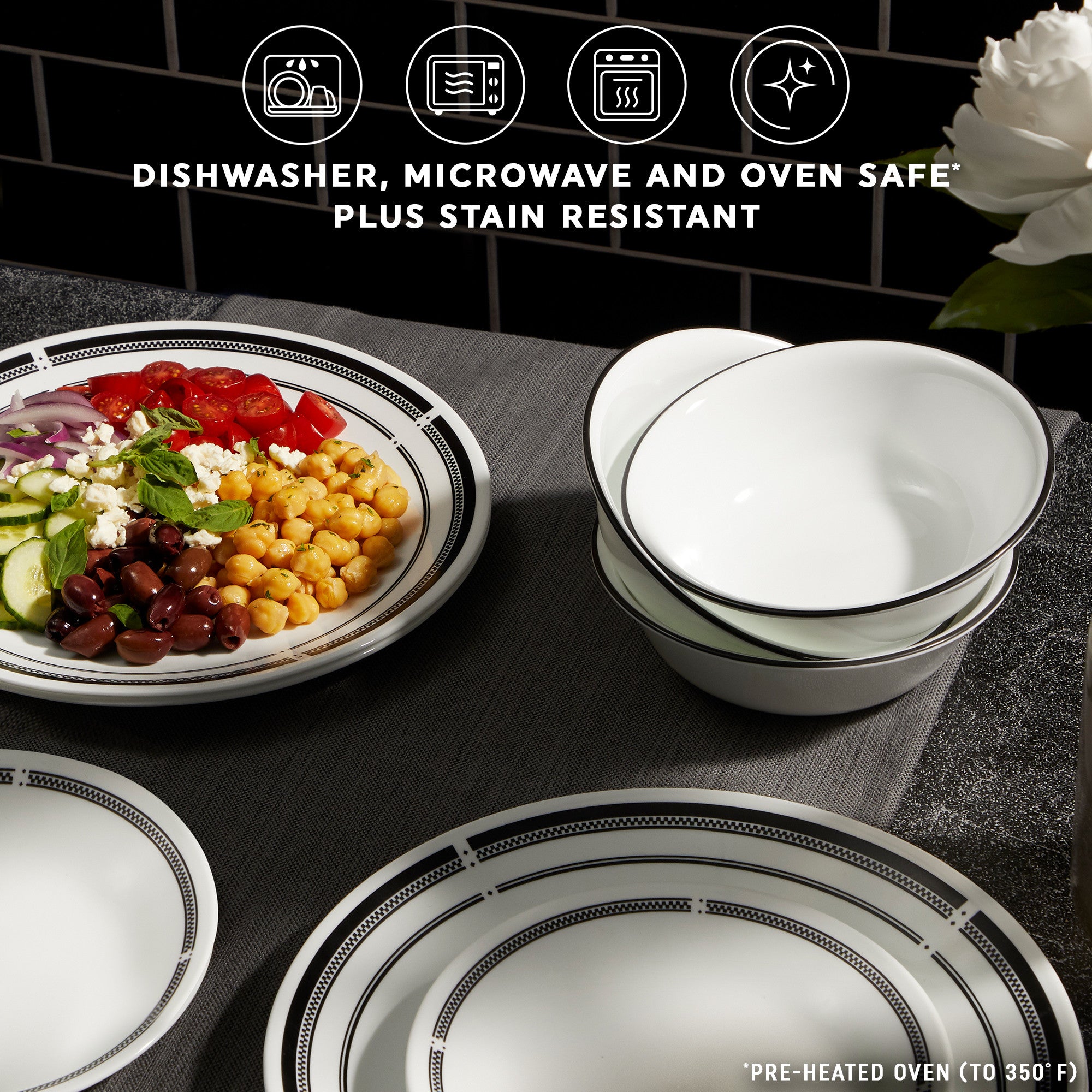 Corelle® Brasserie 12 Piece Dinner Set