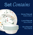 Corelle® Wildflower 12 Piece Dinner Set
