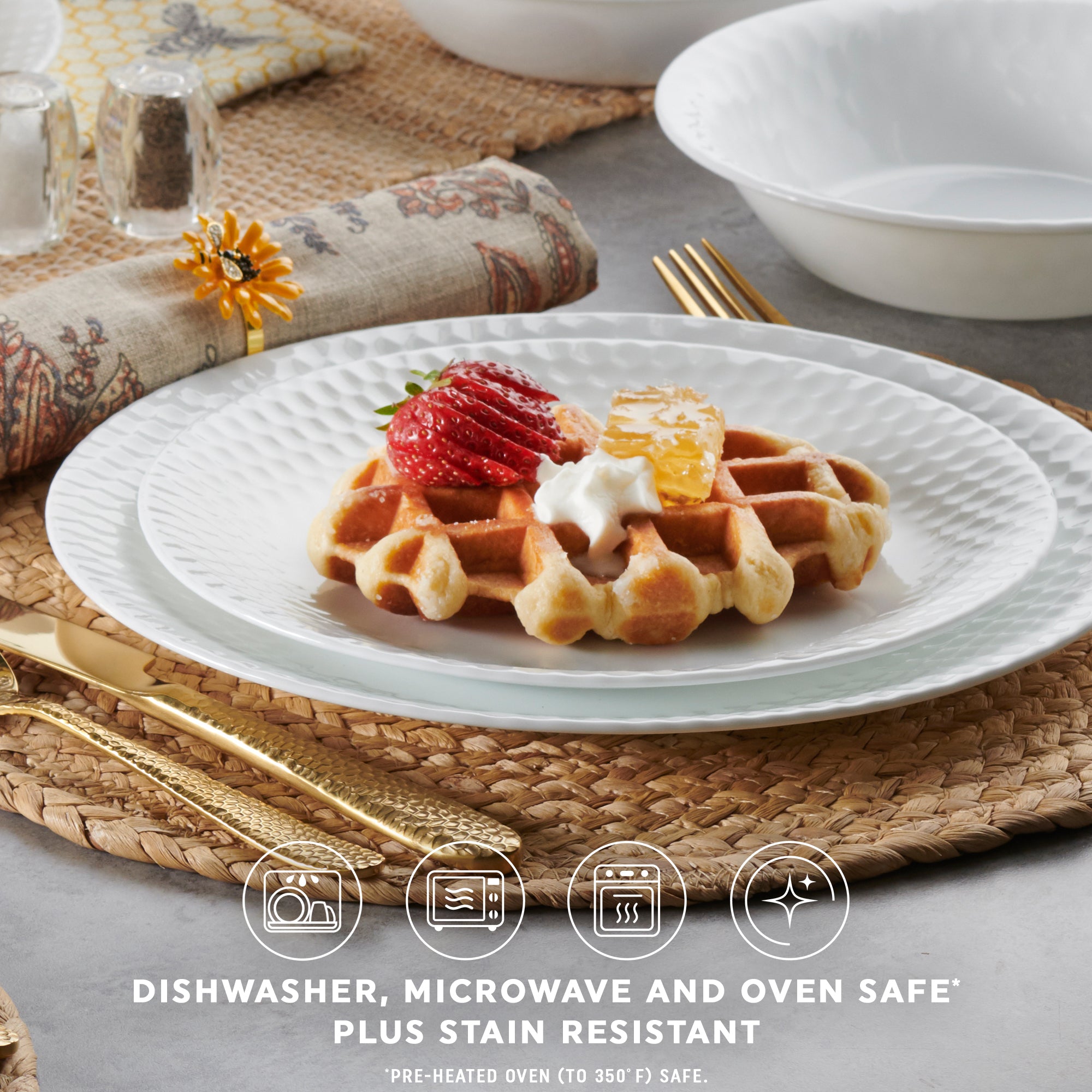 Corelle® Honeybee 18 Piece Dinner Set