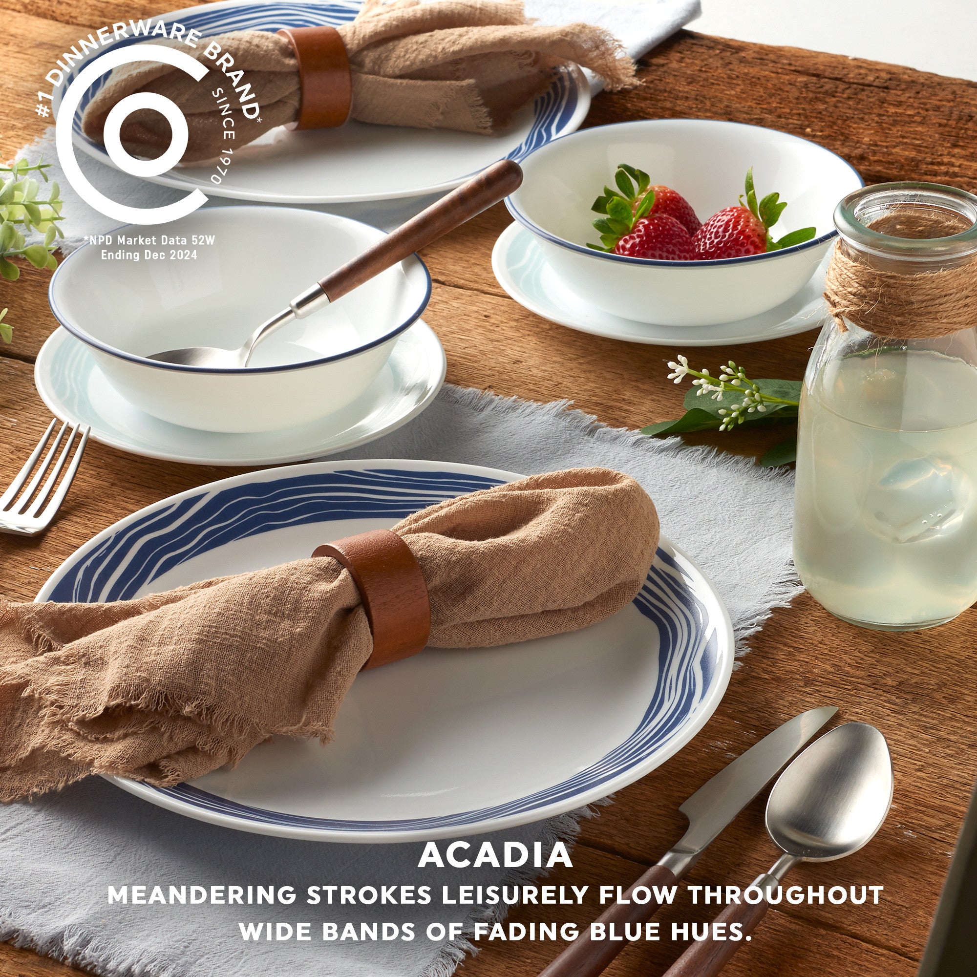 Corelle® Acadia 18 Piece Dinner Set