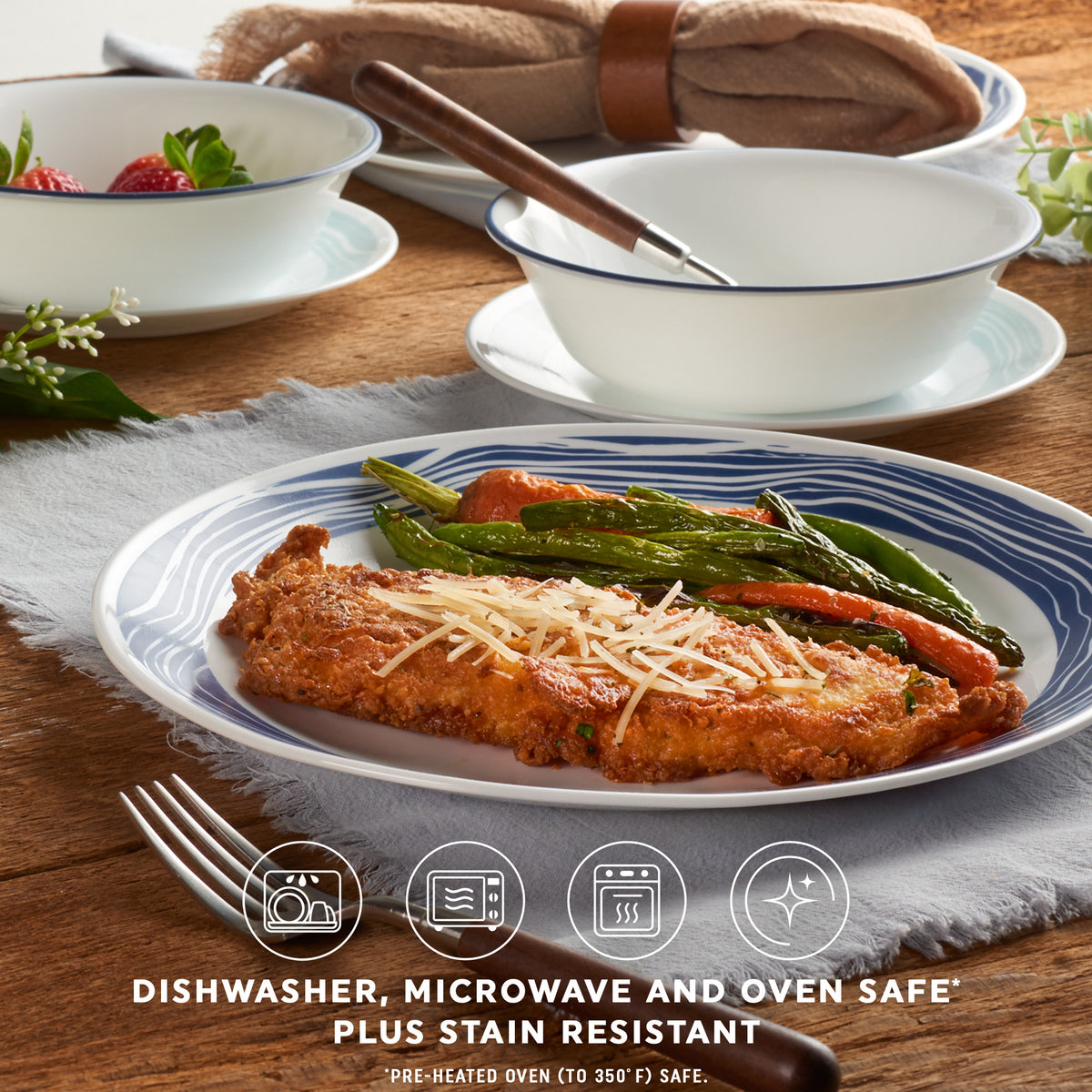 Corelle® Acadia 18 Piece Dinner Set – Global Kitchen Brands Australia ...