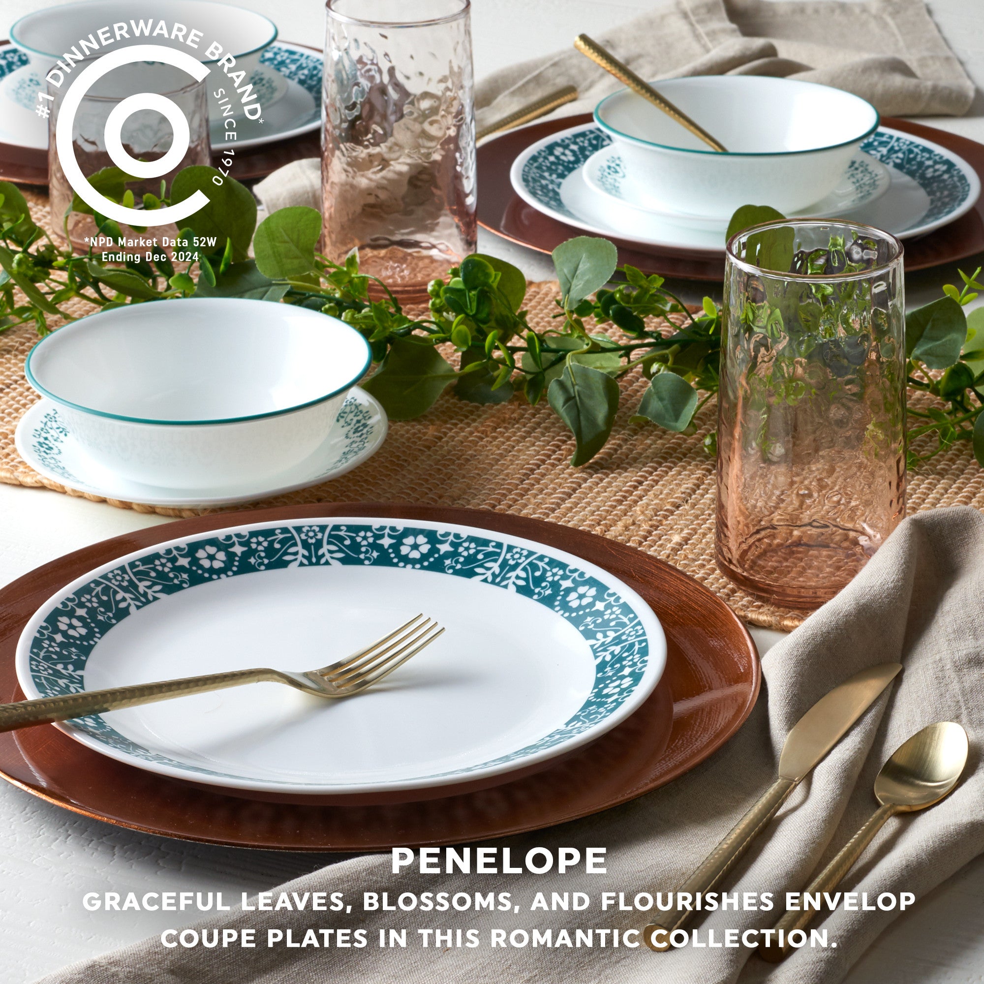Corelle® Penelope 18 Piece Dinner Set