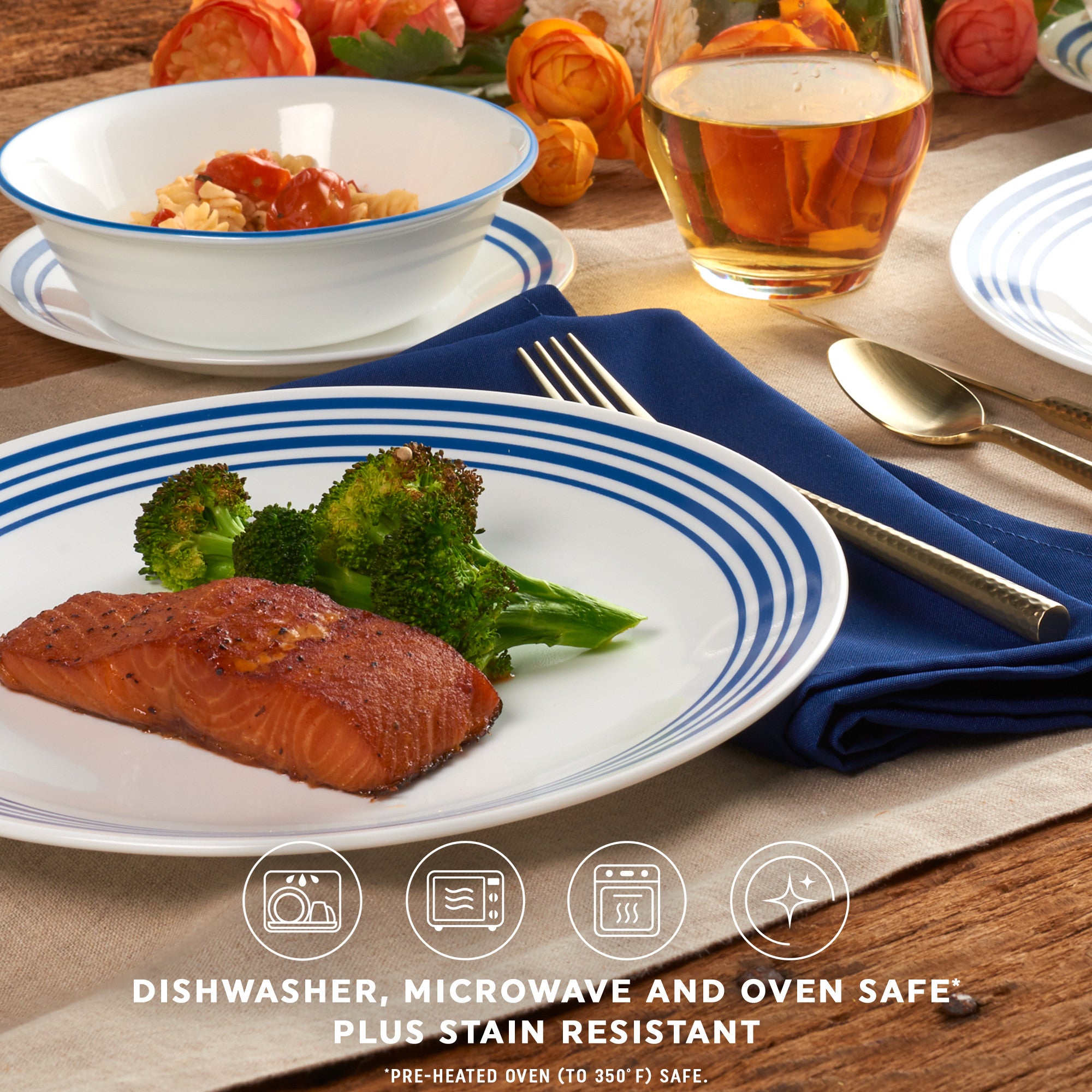 Corelle® Laila 18 Piece Dinner Set