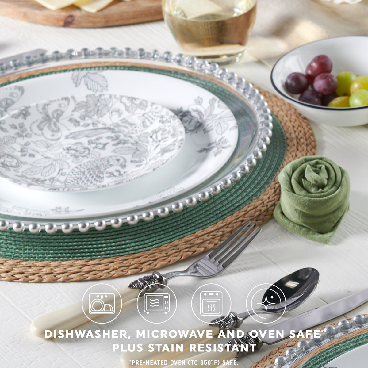 Corelle® Francheska 16 Piece Dinner Set – Global Kitchen Brands ...