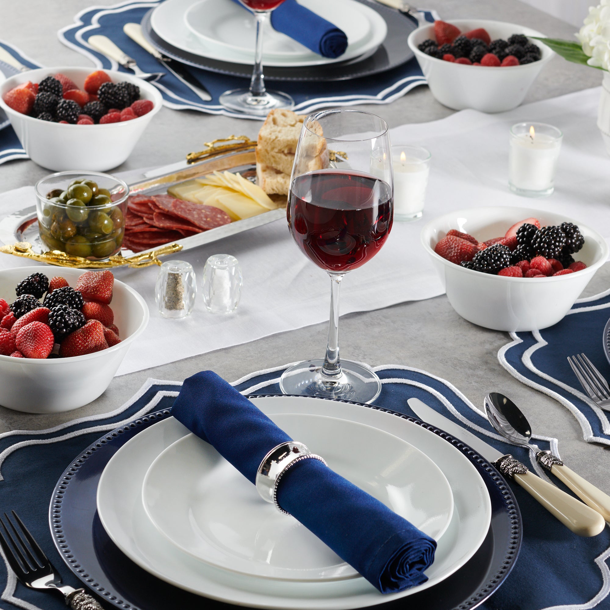 Corelle® Dazzling White Wide Rim 18 Piece Dinner Set