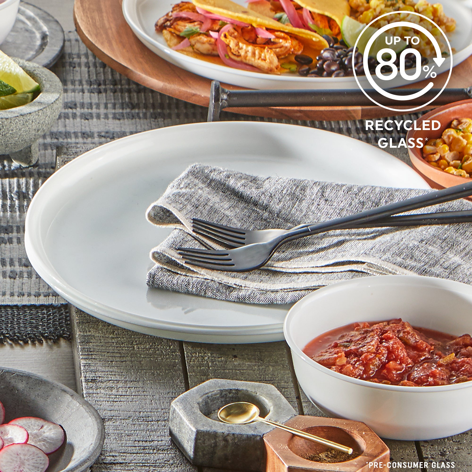 Corelle® Modern Round 12 Piece Dinner Set