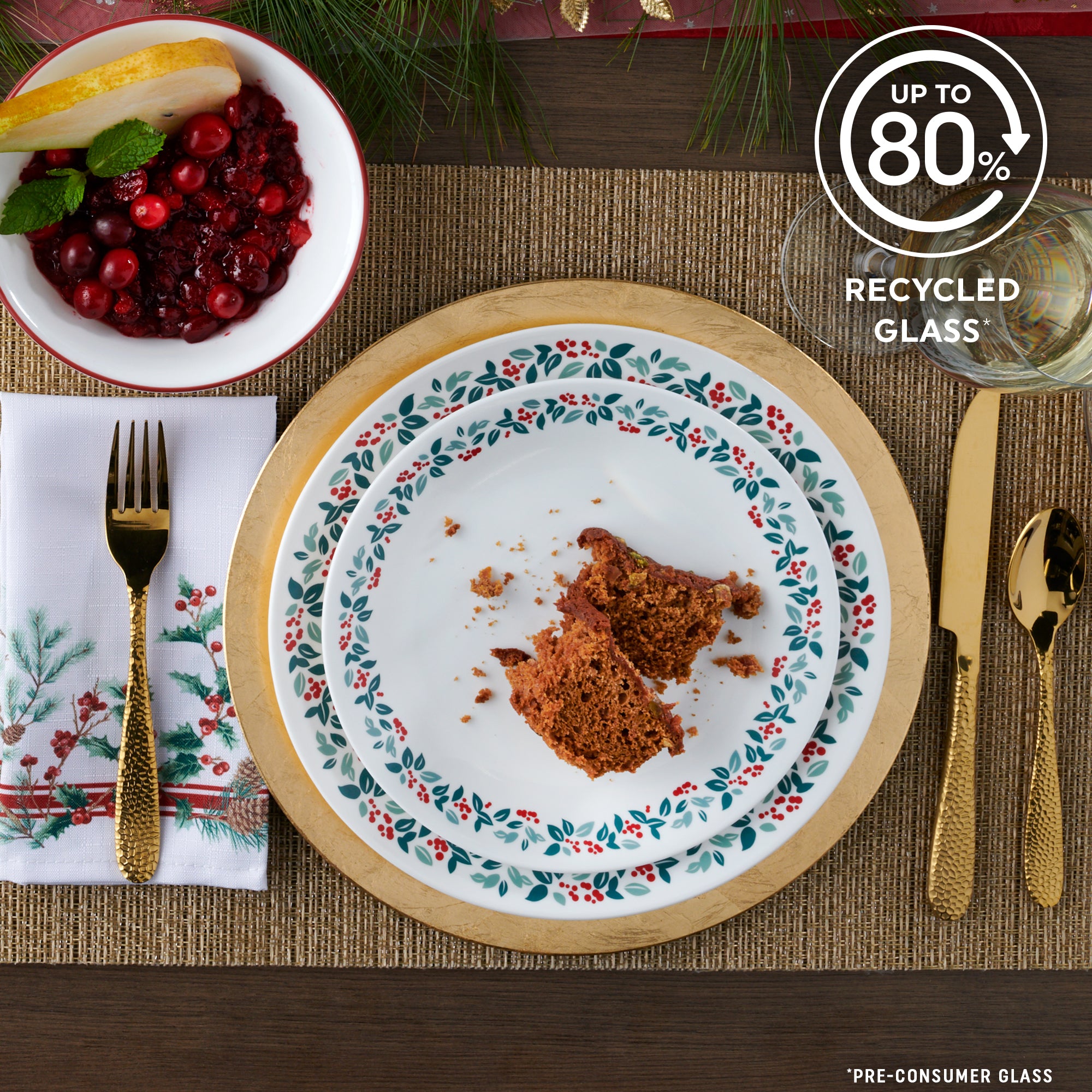 Corelle Winter Berries 12pc Set (D, L, B)