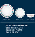 Corelle Winter Berries 12pc Set (D, L, B)