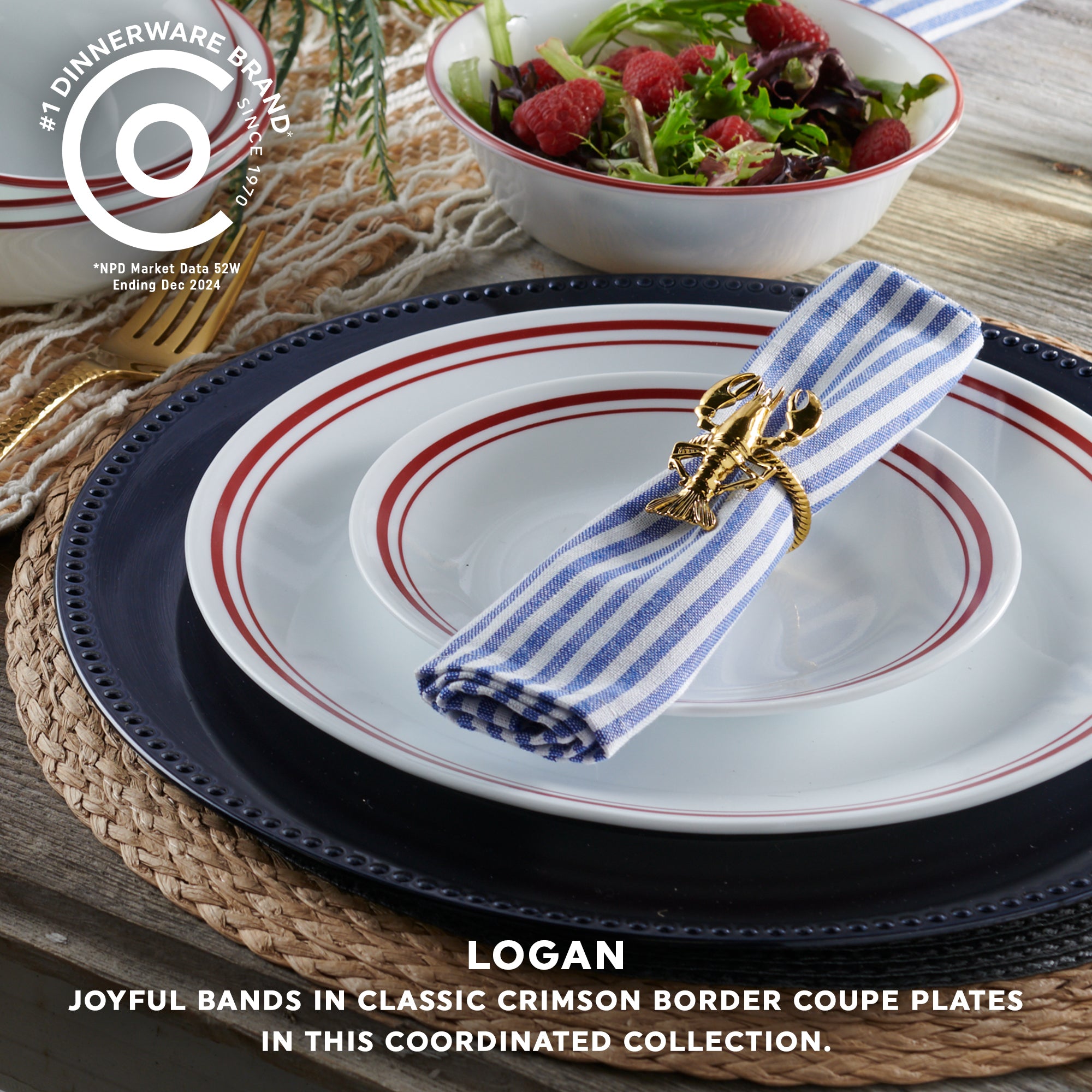 Corelle® Logan 18 Piece Dinner Set