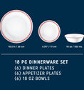 Corelle® Logan 18 Piece Dinner Set
