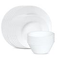Corelle® Dazzling White Wide Rim 18 Piece Dinner Set
