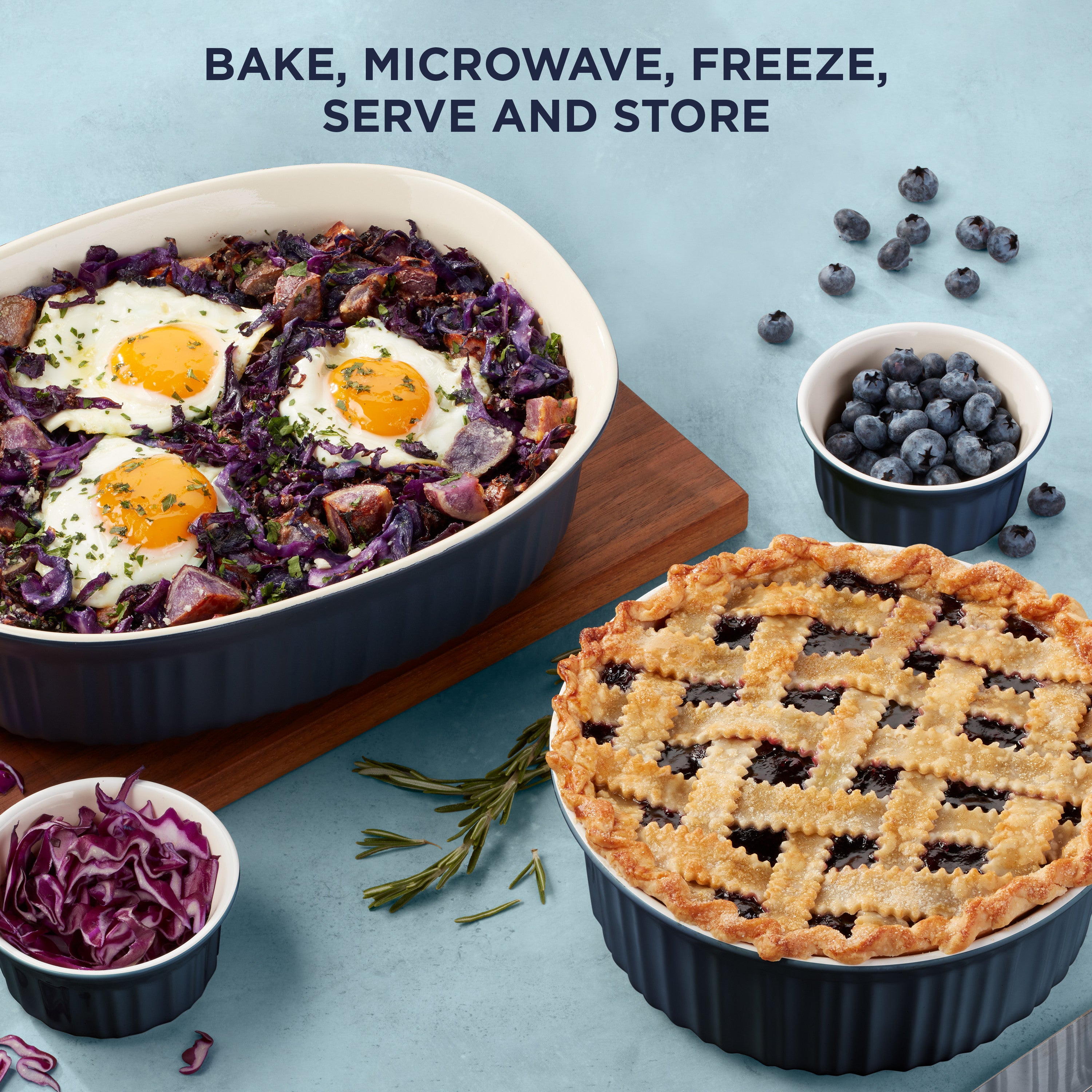 Corningware® FW Colors 12 Piece Set Navy