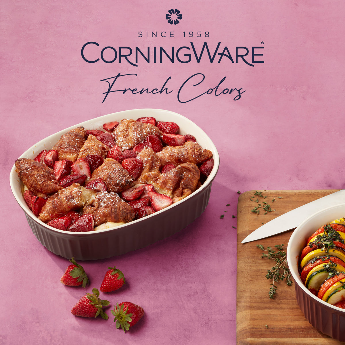 Corningware® FW Colors 6 Piece Set Cabernet – Global Kitchen Brands ...