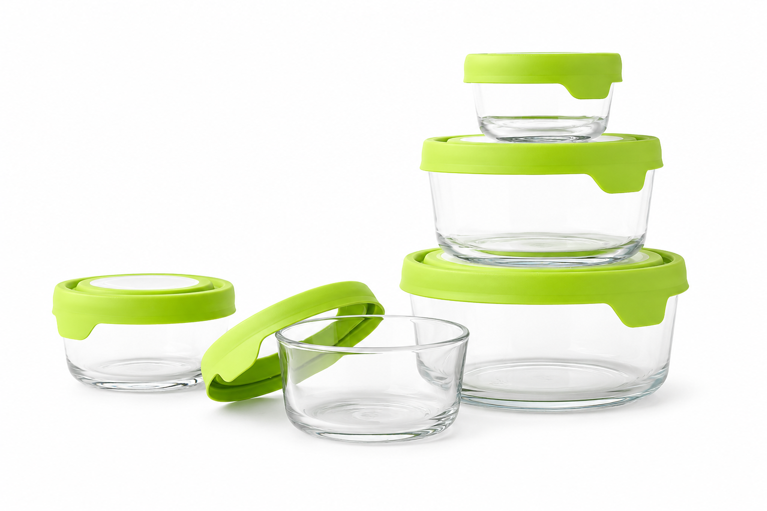 Anchor Hocking® Trueseal Storage 10 Piece Set w/Green Lids