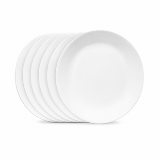 Corelle® Winter Frost White Lunch Plate 21.6cm-6 Pack-DTCM
