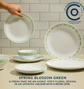 CLEARANCE Corelle® Spring Blossom Green Lunch Plate 21.6cm