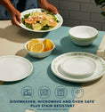 CLEARANCE Corelle® Spring Blossom Green Lunch Plate 21.6cm