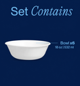 Corelle® Winter Frost White Soup Cereal Bowl 532mL-6 Pack-DTCM