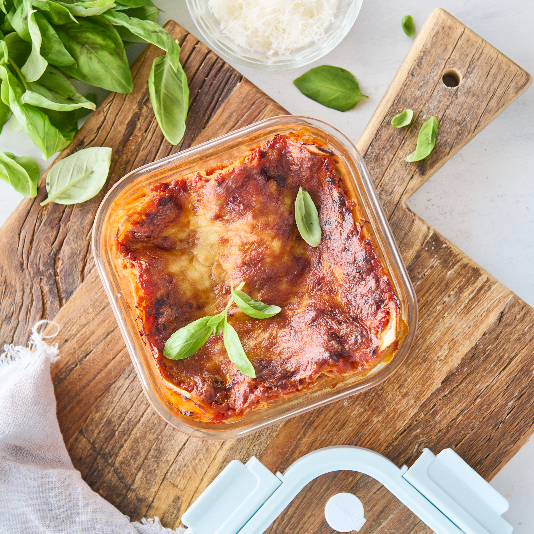 Pyrex® Ultra Glass Bake N Reheat Square Storage 800mL