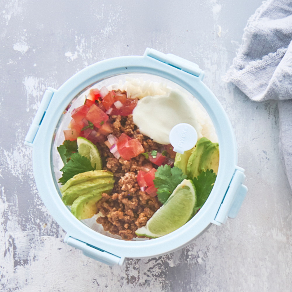 Pyrex® Ultra Glass Bake N Reheat Round Storage 650mL
